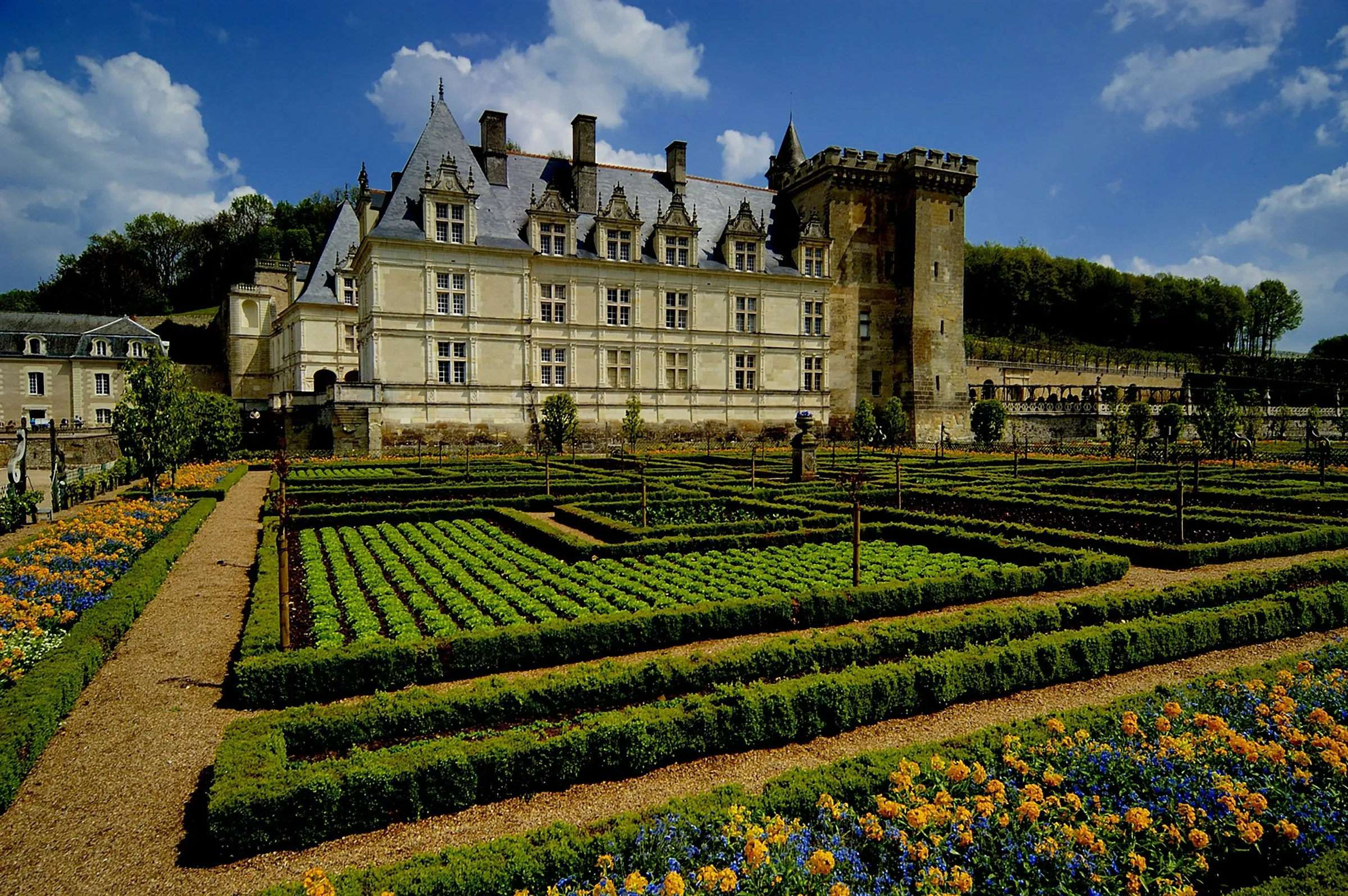 Château et jardins à la française